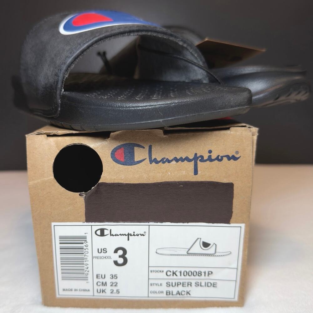 Champion Kids Super Slide – Black | 3Y - Picture 2 of 7